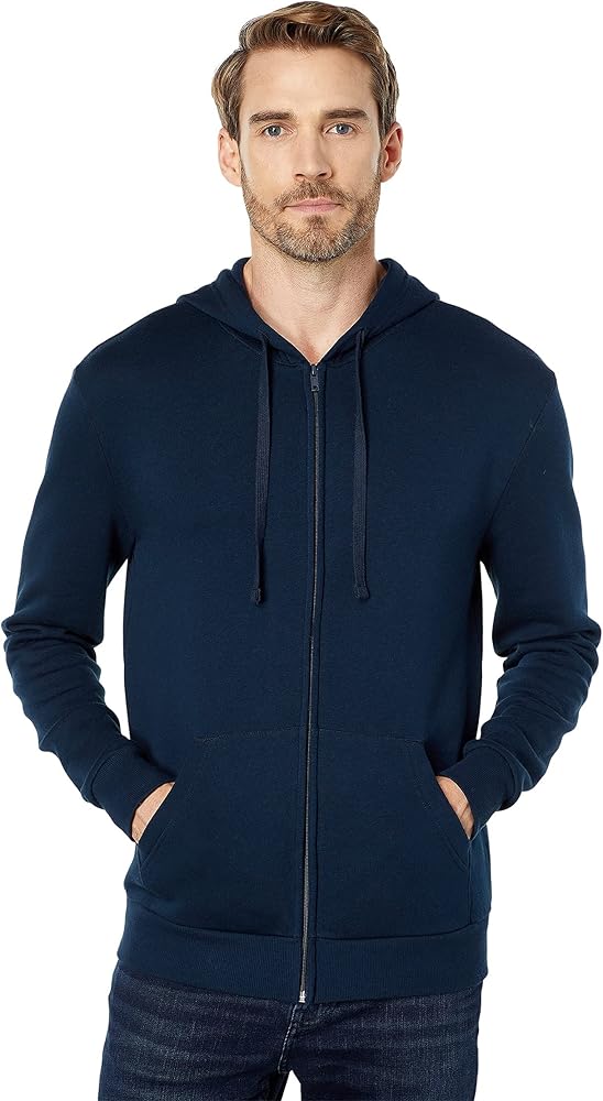 Alternative Men's Hoodie, Eco-Cozy Fleece Full-Zip Hooded Sweatshirt