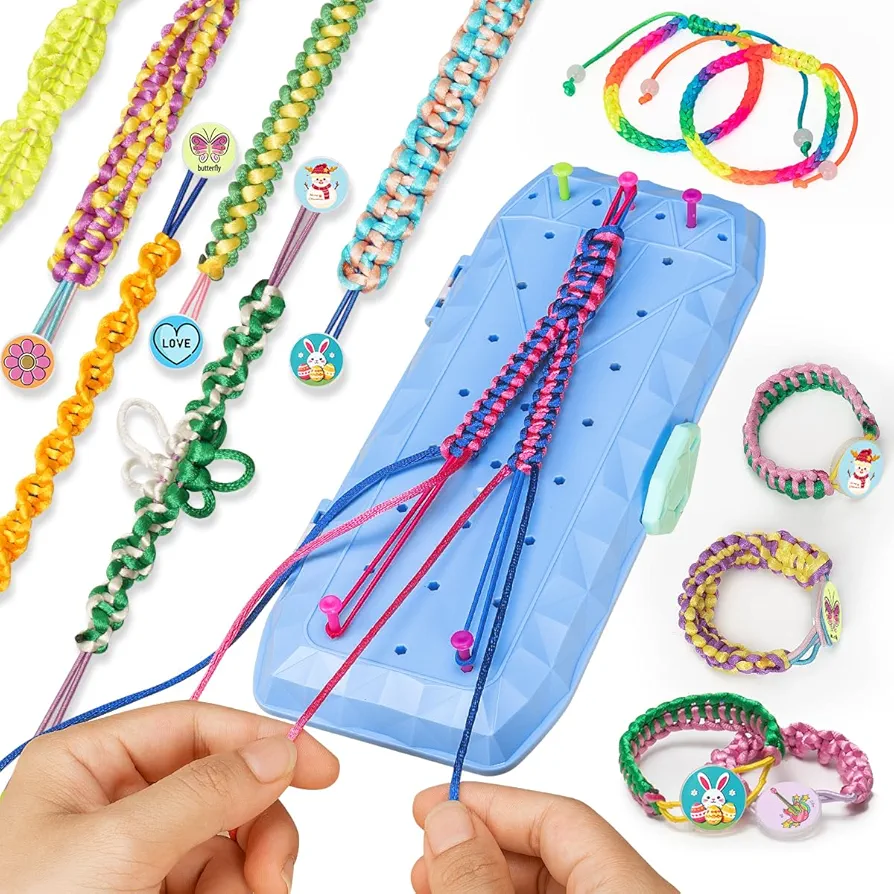 ZMMB Friendship Bracelet Making Kit Craft - Arts and Crafts for Kids Ages 8-12 String Bracelets Maker Craft - Best Birthday Gifts for Girl 7 9 10 11 13 Years Old 8-10 yr Old Ideas Gift Toys