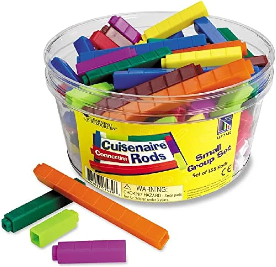 Learning Resources Connecting Cuisenaire Rods Small Group Set 10 cm