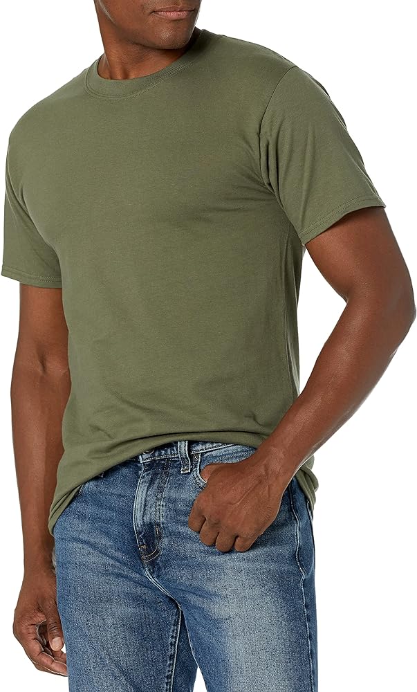 Hanes Men's T-Shirt, Beefy-T Heavyweight Cotton Crewneck Tee, 1 or 2 Pack, Available in Tall Sizes