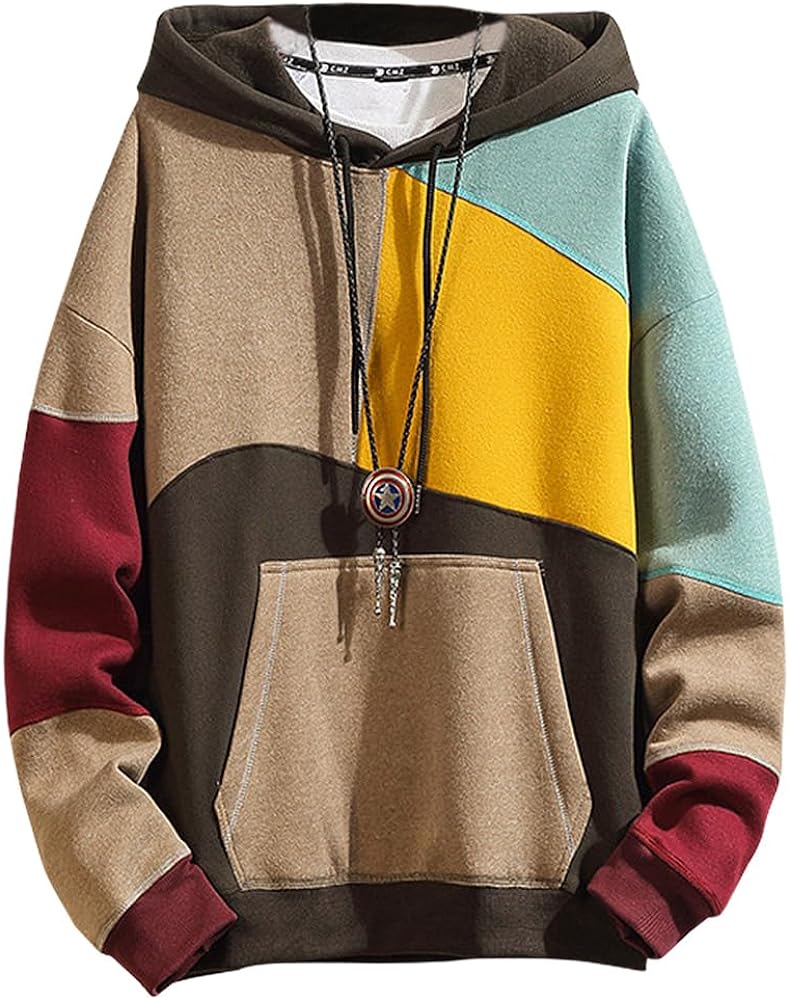 Hoodies for Men & Woman Pullover, Mens Fashion Hip-Hop Hooded Sweatshirt Casual Long Sleeve