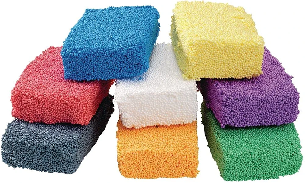 Colorations FOAMSAM IncredibleFoam Dough, 8 Colors, 1 Ounce Each, for Kids, Educational, Arts & Crafts, Kindergarten & PreK, Kids Toys, Mess-Free