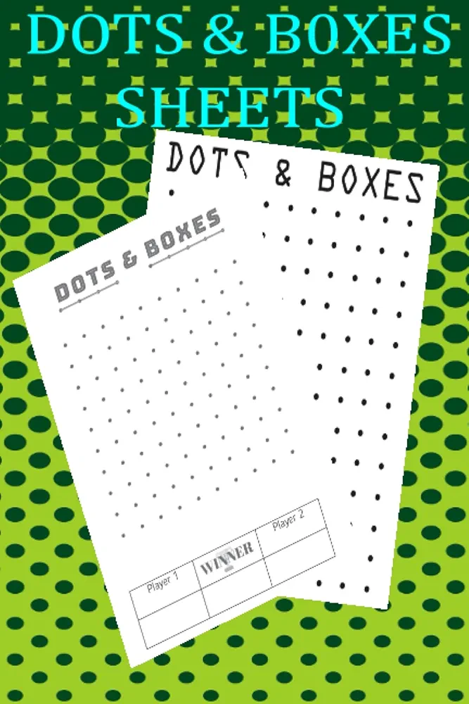 Dots And Boxes Book :: Paper and pencil games with rules for boys and girls 120 SHEETS, 120 PAGES ; 6'' 9''