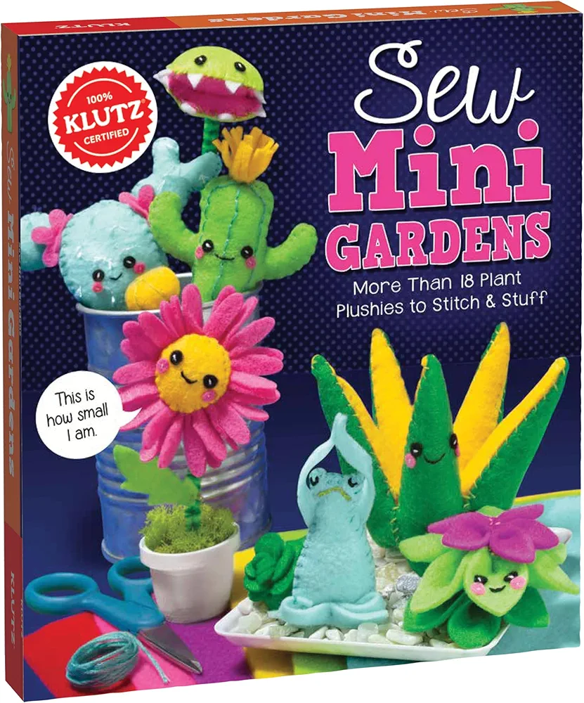 Sew Mini Gardens (Klutz Craft Kit) , 8" Length x 1.5" Width x 9" Height