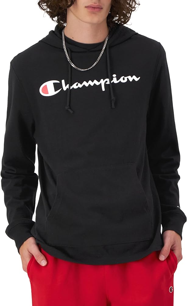 Champion Men's Hoodie, Midweight T-shirt Hoodie, Soft and Comfortable T-shirt Hoodie for Men