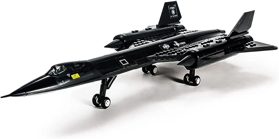 dOvOb Military SR-71 Reconnaissance Blackbird Air Force Building Block Set (183 Pieces), Aircraft Jet Building and Military Toys Gifts for Kid and Adult