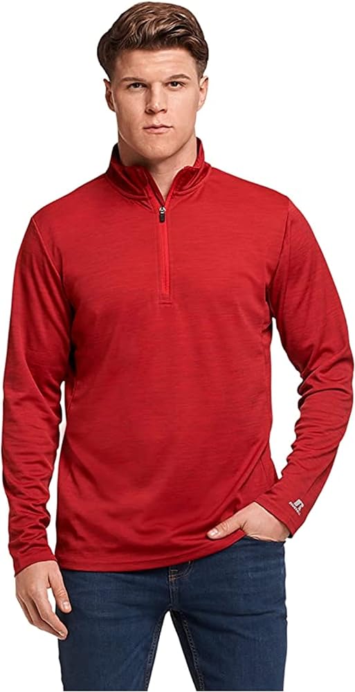 Russell Athletics Dri-Power Lightweight 1/4 Zip Pullover - Athletic Wear for Quick-Dry Sun Protection