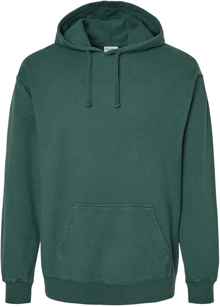 Hanes Mens ComfortWash Garment-Dyed Hooded Sweatshirt, XL, Field Green