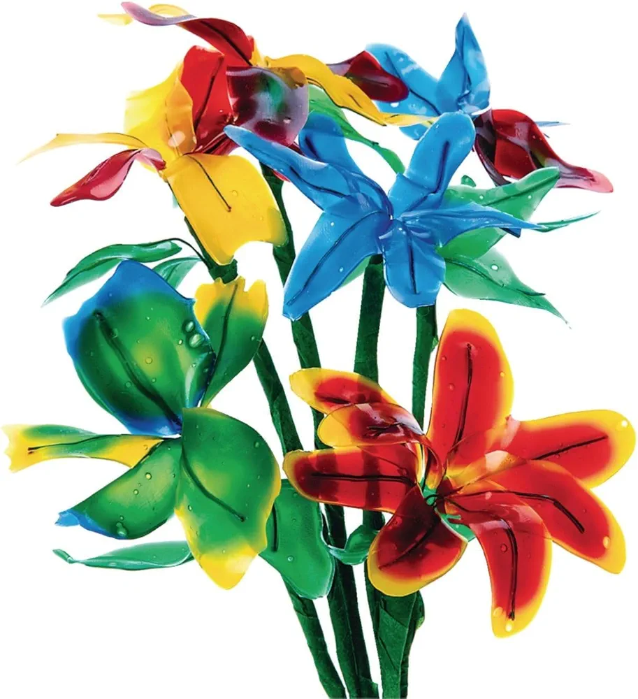 S&S Worldwide Flexible Fun Flowers Craft Kit (Pack of 24)