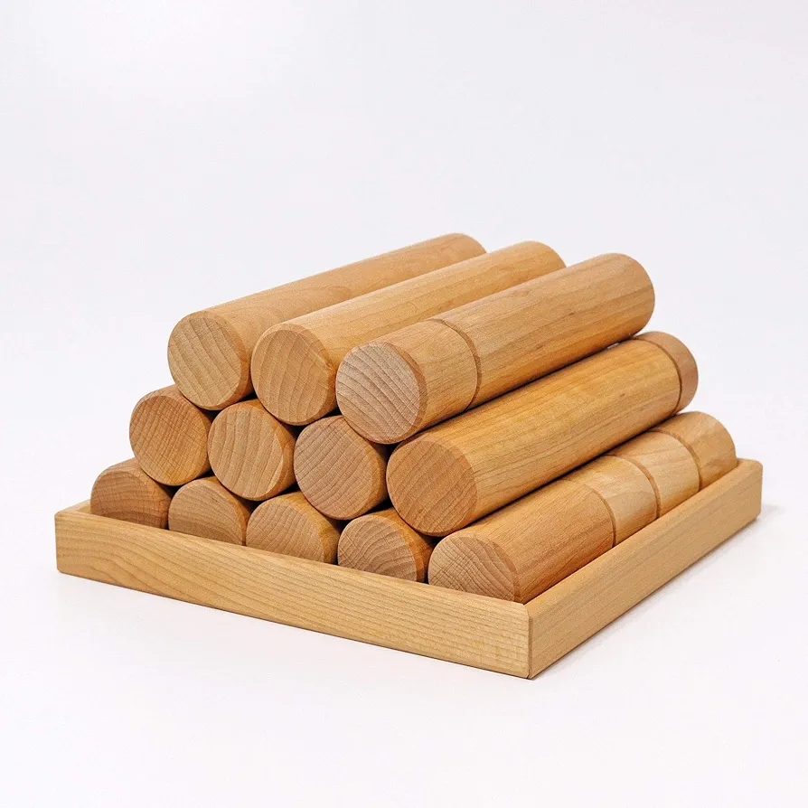 Grimm's Spiel und Holz Design Large natural construction rollers