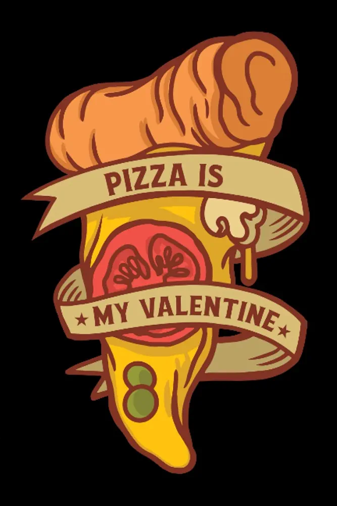 Pizza Is My Valentine: Hangman Puzzles | 110 Game Sheets | Mini Game | Clever Kids | 6 X 9 In | 15.24 X 22.86 Cm | Single Player | Funny Great Gift