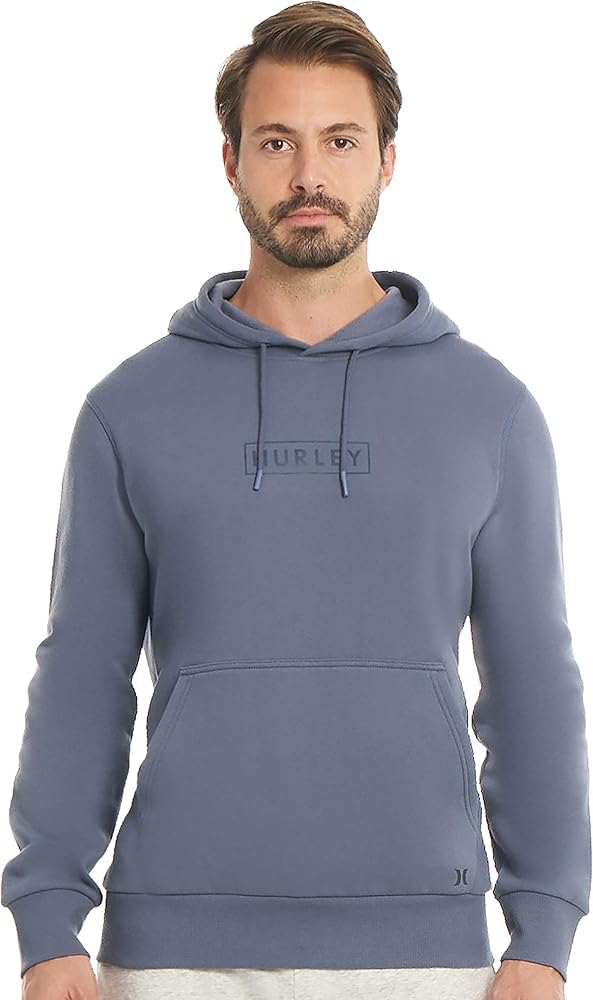 Hurley Men's Boxed Logo Fleece Pullover Hoodie