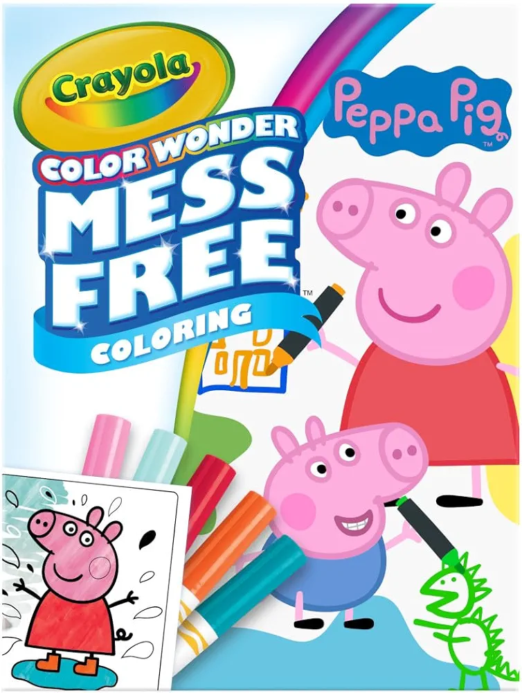 Crayola Peppa Pig Color Wonder, Mess Free Coloring Activity Set, Toddler Drawing & Coloring Kit, Peppa Pig Toy, Gift for Kids