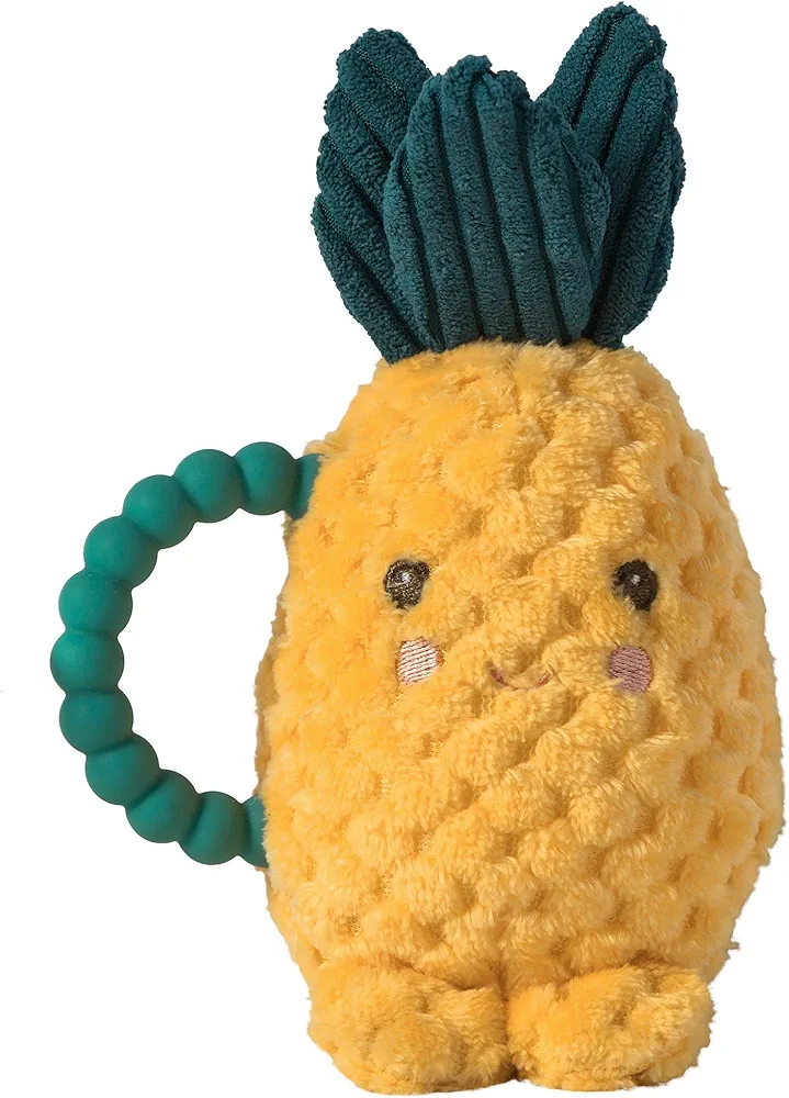 Mary Meyer Teether Baby Rattle, 6-Inches, Sweetie Pineapple