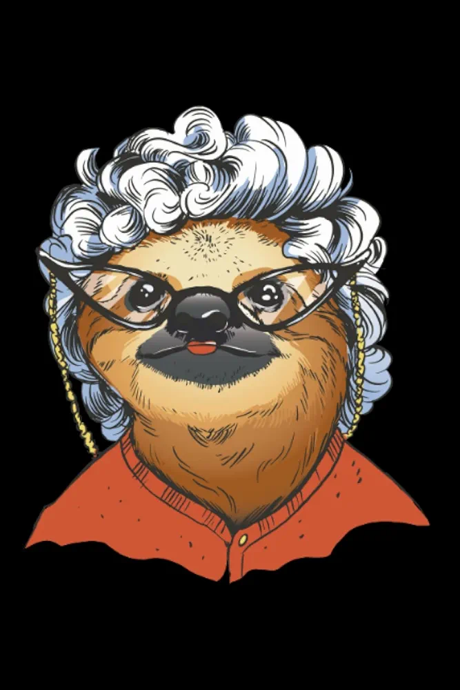 Old lady sloth: Hangman Puzzles | 110 Game Sheets | Mini Game | Clever Kids | 6 X 9 In | 15.24 X 22.86 Cm | Single Player | Funny Great Gift