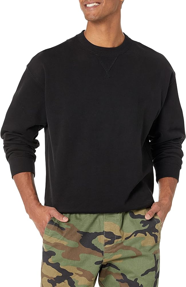 GAP Men's Vintage Soft Drop Shoulder Crew Sweatshirt