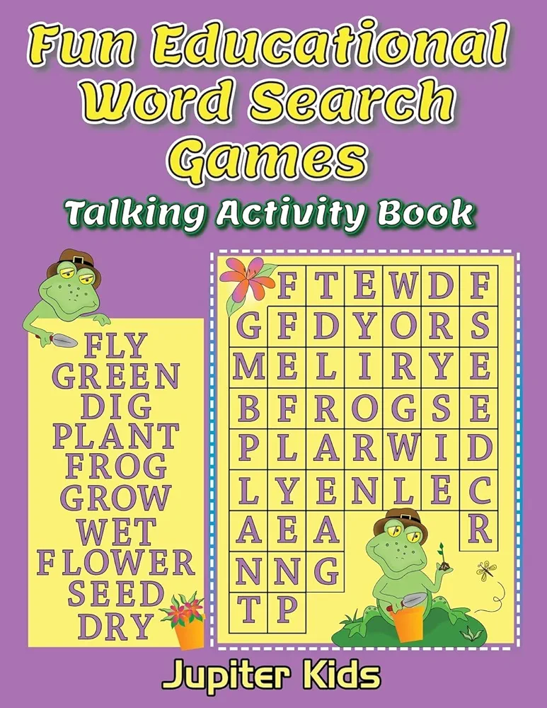 Fun Educational Word Search Games: Talking Activity Book