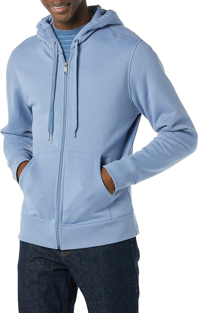 Amazon Essentials Men's Full-Zip Fleece Hoodie (Available in Big & Tall)