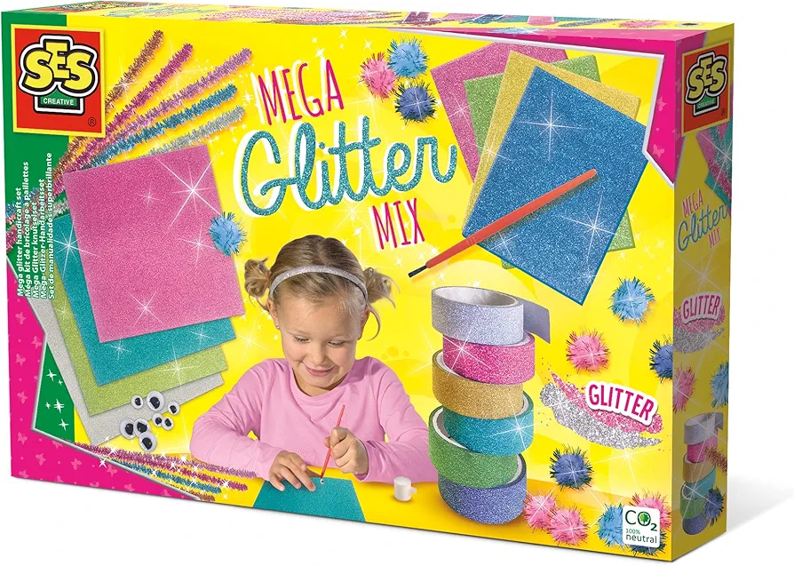 SES Creative 14109 Mega Glitter Handicraft Set