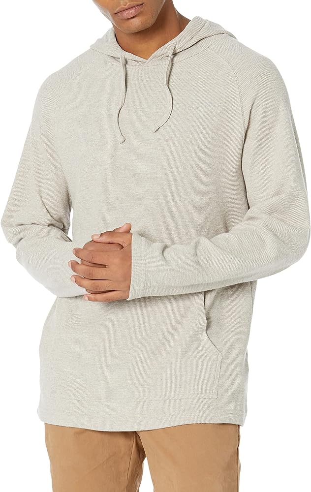 Amazon Essentials Men's Long-Sleeve Slub Thermal Pullover Hoodie (Previously Goodthreads)