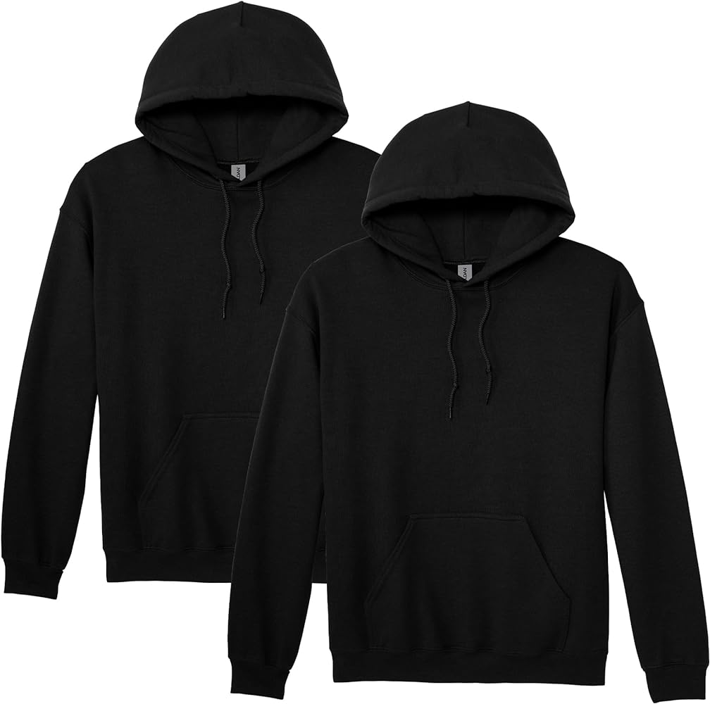 Gildan Unisex-adult Fleece Hoodie Sweatshirt, Style G18500, Multipack