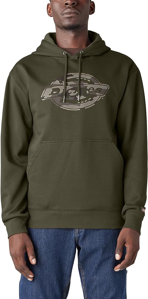 Dickies Men's Big & Tall Water Repellent Camo Logo Hoodie