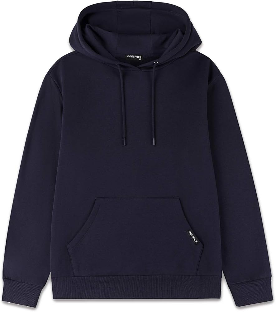 Men's Sweatshirts Soft Brushed Fleece Hoodie Pull on Sweatshirts Drawsting Hooded Sweatshirt (S-3XL)