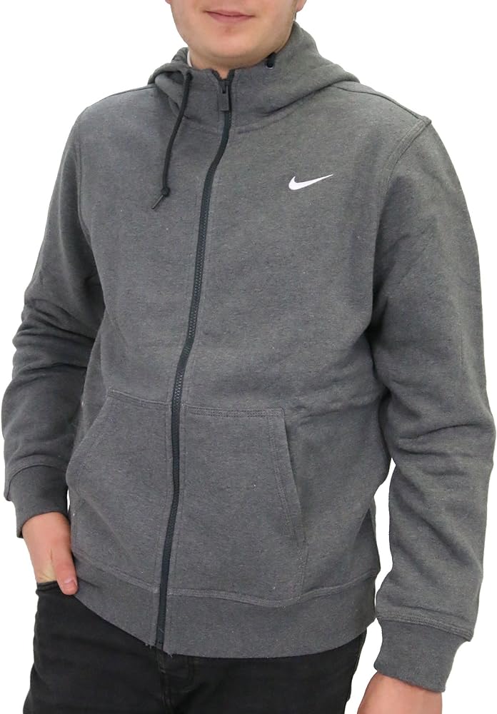 Nike Men's Club Swoosh Full Zip Fleece Hoodie