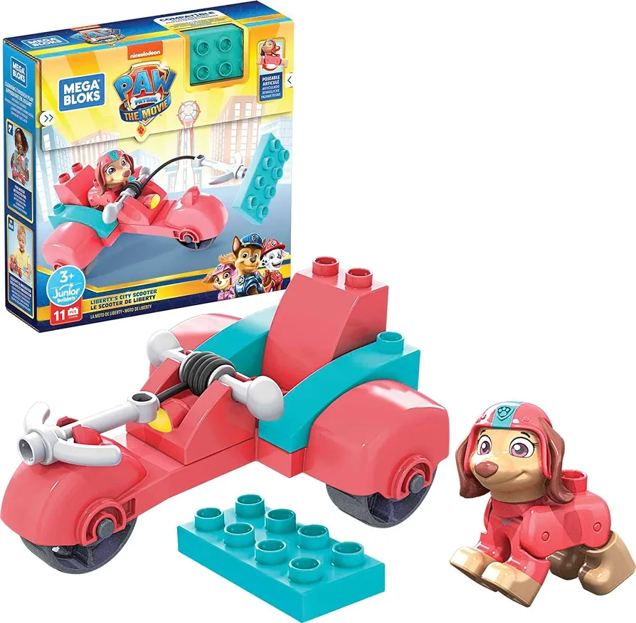 MEGA PAW Patrol Bloks Liberty's City Scooter Toy Building Set