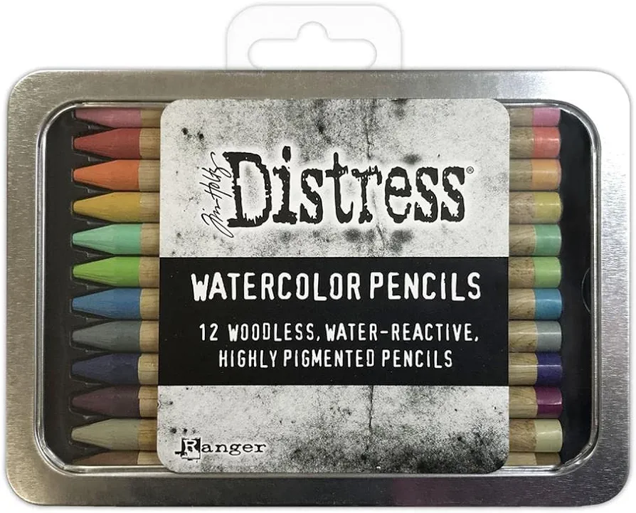 Ranger Industries Tim Holtz Distress Watercolour Pencils Kit 2 (12 Pack)