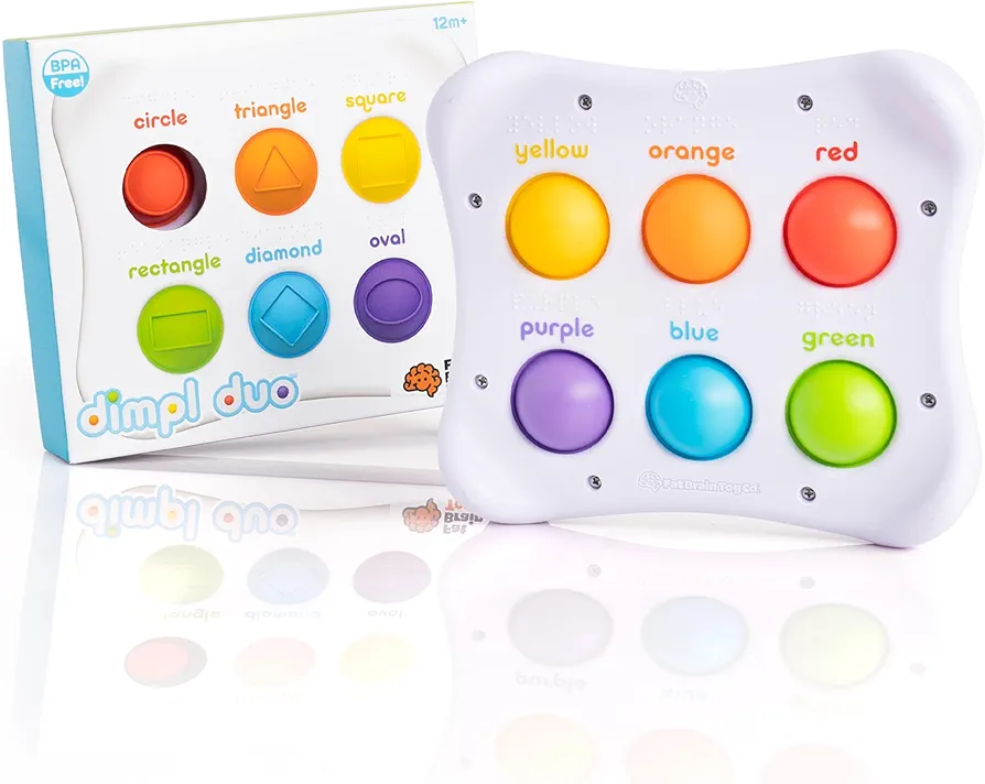 Fat Brain Toys Dimpl Duo - Early-Learning Sensory Toy for Babies & Toddlers