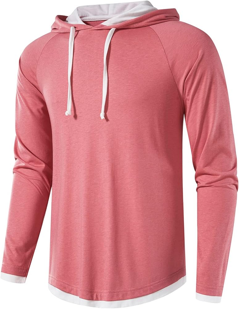 LOCALMODE Mens Casual Fashion Athletic Sweatshirt Lightweight Active Pollover Shirt Hoodie