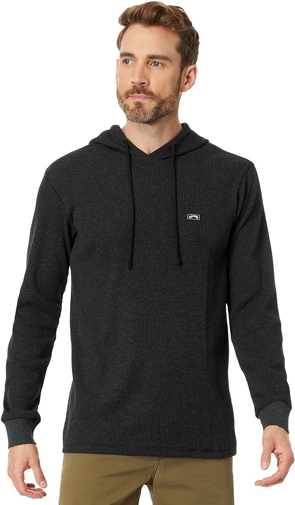 Billabong Men's Keystone Pullover Lightweight Waffle Knit Hoodie