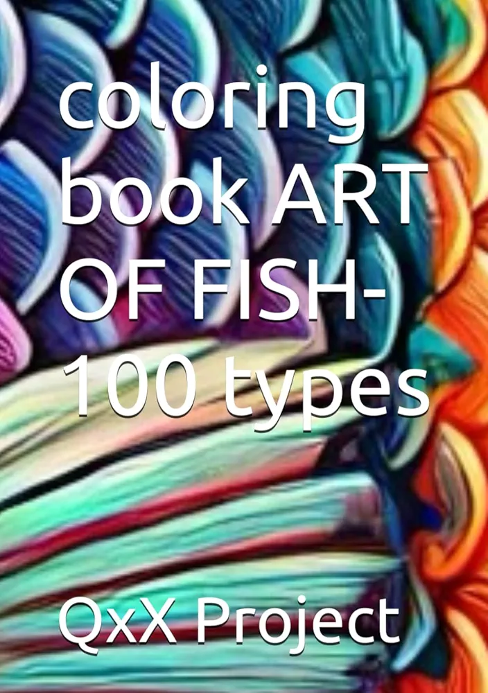 coloring book ART OF FISH-100 types