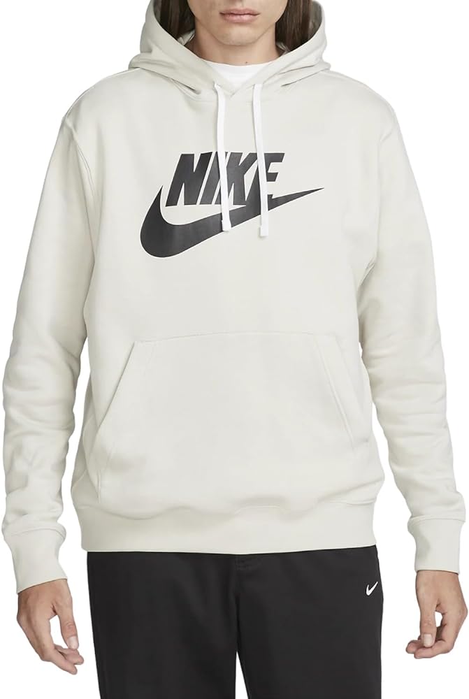 Nike Mens Futura Sweatshirt Fitness Hoodie Ivory M