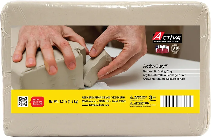 Activa Products Activ-Clay for Arts and Crafts, 9.9-Pound, White