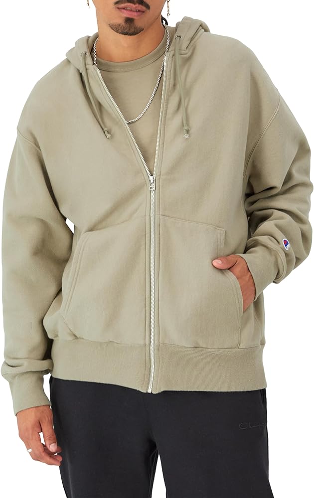 Champion Men'S Zip-Up Hoodie, Reverse Weave, Sweatshirt, Fleece Zip-Up Hoodie For Men