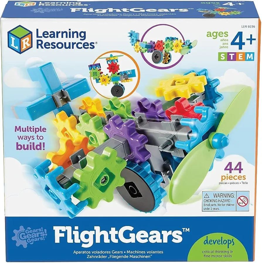 Learning Resources Gears! Flightgears, 44Piece