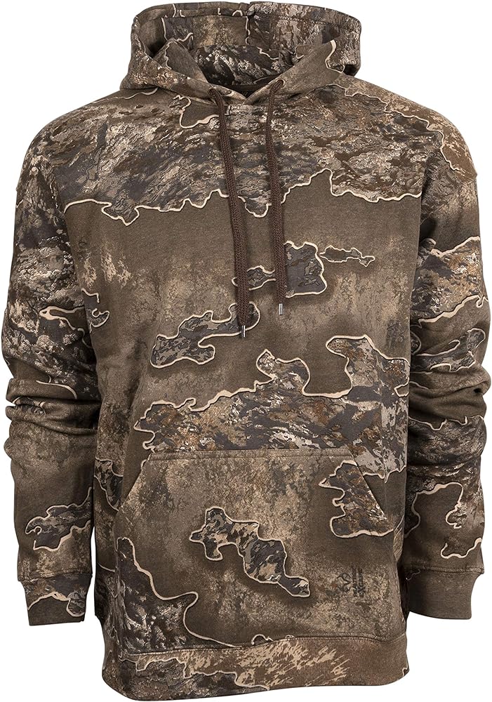 King's Camo KCB115 Men's Classic Hunting Cotton/Poly Blend Camo Pullover Hoodie