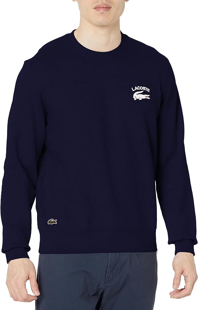 Lacoste Men's Classic Fit Long Sleeve French Terry Sweatshirt