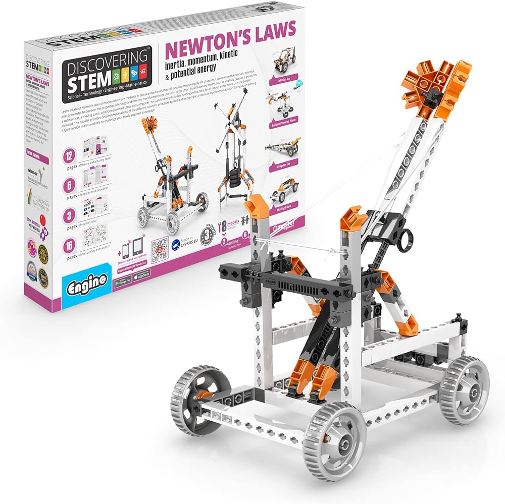 Engino- Stem Toys, Educational Toys for Kids 9+, Newton's Laws Inertia, Kinetic & Potential Energy, Construction Toys, Gift for Boys and Girls