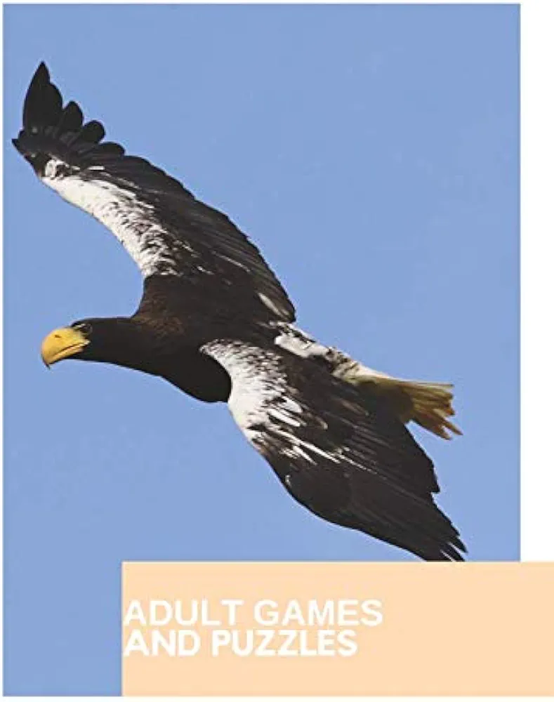 adult games and puzzles: This book is print books for kids to puzzle books for adults large print