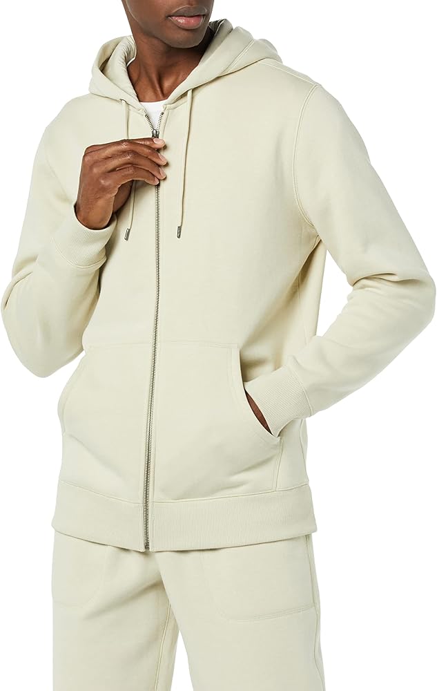 Goodthreads Men's Full-Zip Washed Fleece Hoodie