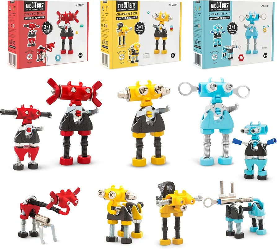 Robot Collection: Robot Toy Model Kit for Kids 6+, Engaging & Creative Toy Building Sets for Boys and Girls, Build Your Own STEM Building Toys Engineering Kit