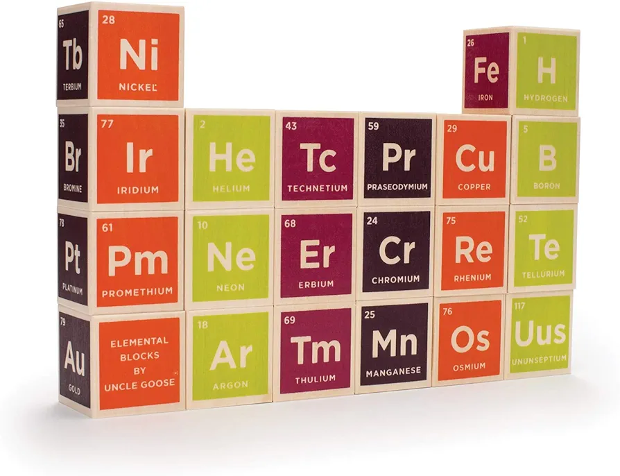 Uncle Goose Periodic Table Blocks - Made in The USA