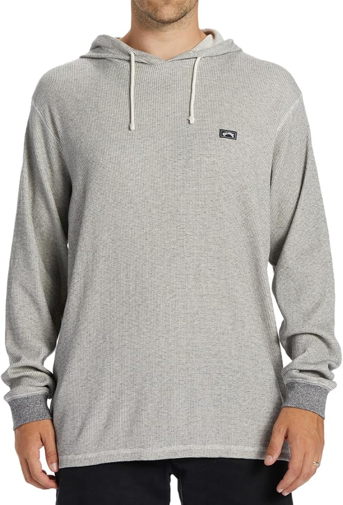 Billabong Men's Keystone Pullover Lightweight Waffle Knit Hoodie