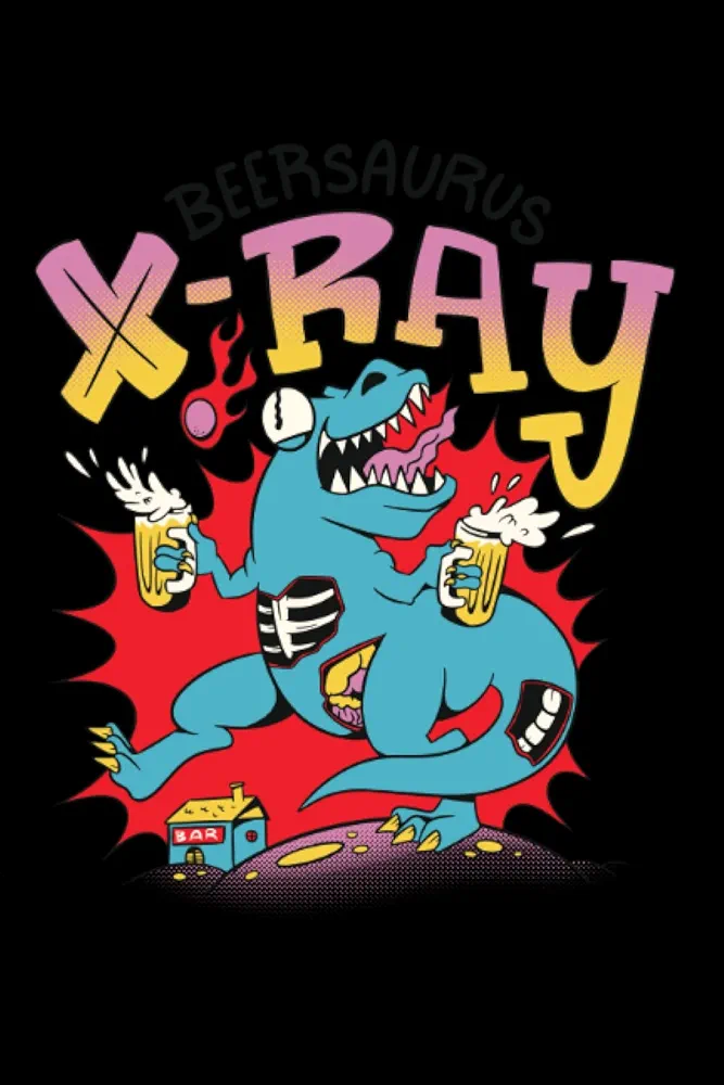 Berrsaurus X-Ray Funny Drinking Trex Saurus Bar: Hangman Puzzles | 110 Game Sheets | Mini Game | Clever Kids | 6 X 9 In | 15.24 X 22.86 Cm | Single Player | Funny Great Gift