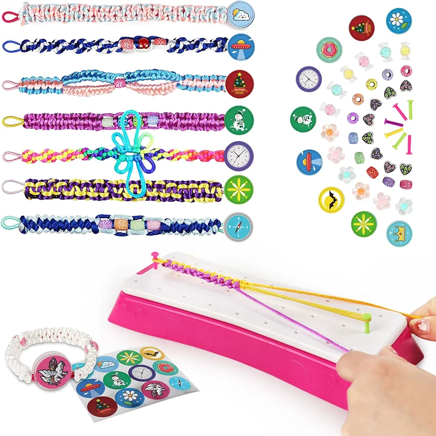 GIAT Friendship Bracelet Making Kit for Girls - Crafts for Girls 8-12 Years Old, DIY Arts and Crafts Toys for Kids Age 6, 7, 8, 9, 10, 11, 12 Years Old, Best Gifts Ideas for Girls