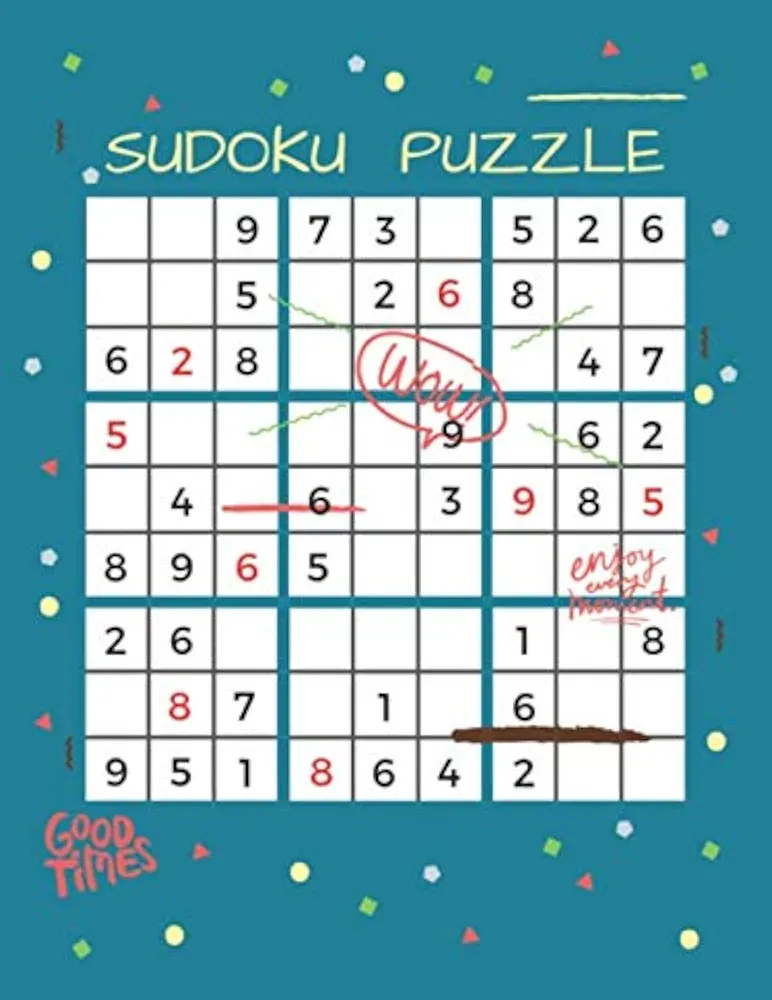 Sudoku Puzzles: Fun Relax And Resolve With 4 Levels Classic Quiz Variety Games Book From Easy Medium Hard And Very Hard Mode Including Instructions And Answer