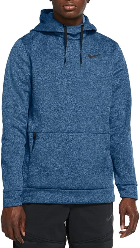 Nike Men's Therma Training Hoodie (Hydrogen Blue/Black, Small)